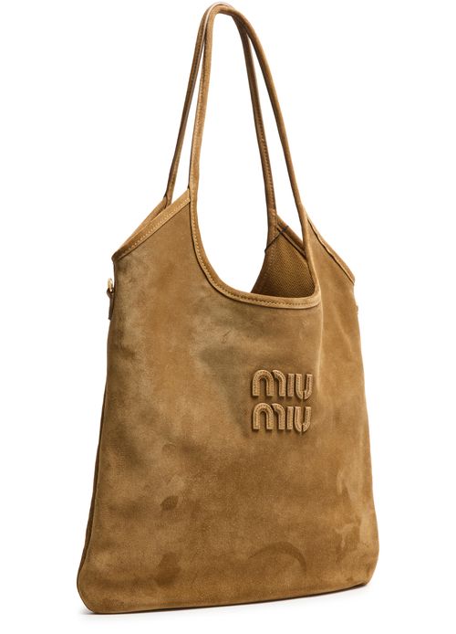 MIU MIU Sac en suède Ivy