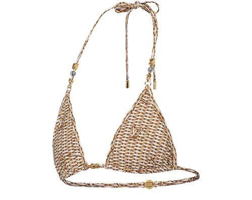LOUIS VUITTON Haut de maillot de bain Monogram Raffia