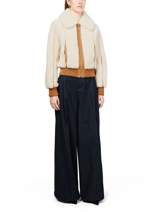 ZIMMERMANN Hypnotic shearling Bomber