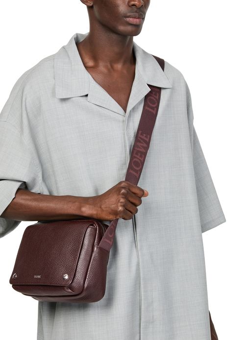 LOEWE XS Pebble messenger bag in grained calfskin