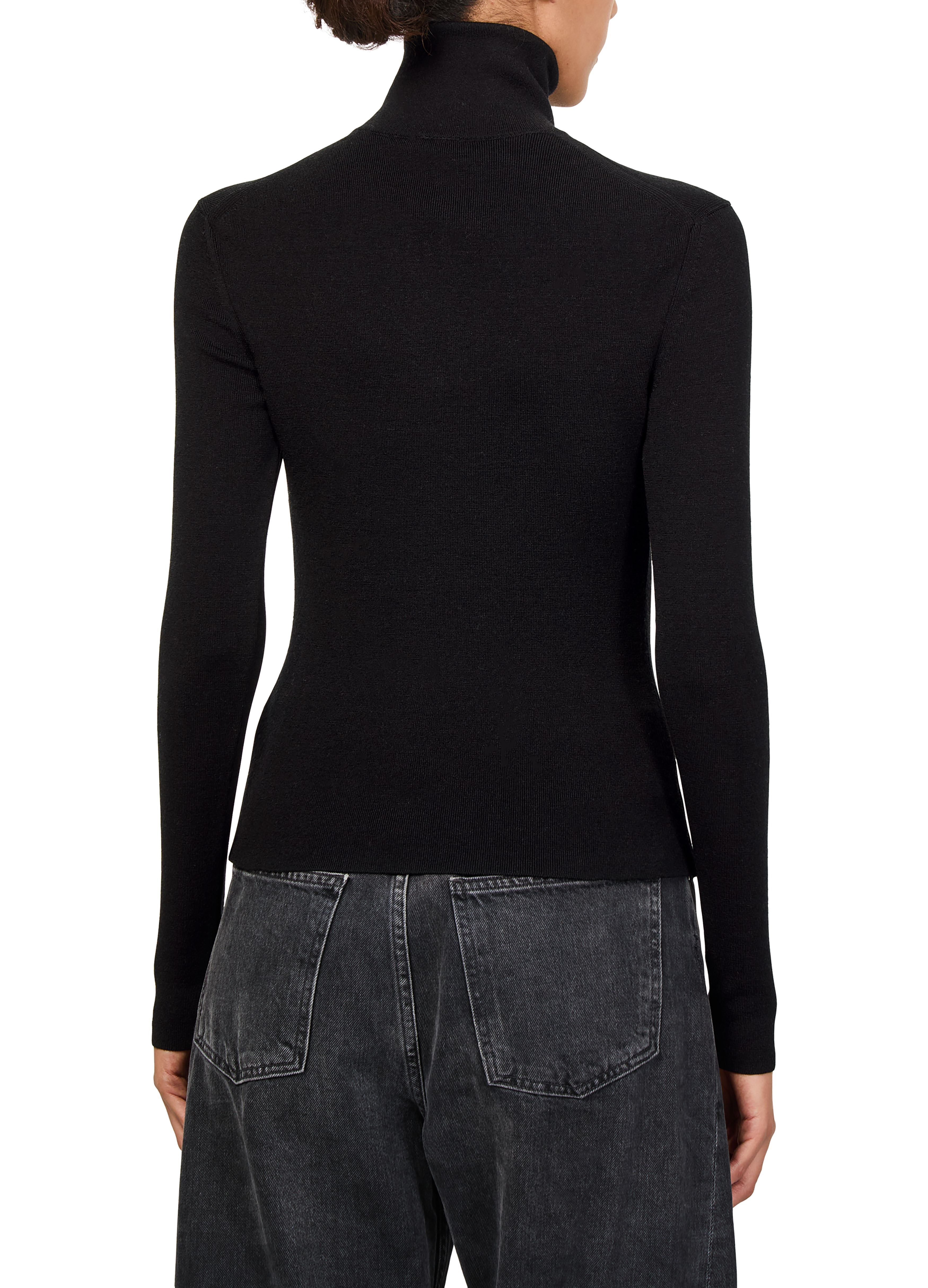 Zipped mockneck sweater thumbnail 5