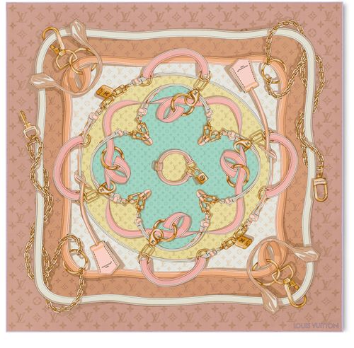 LOUIS VUITTON Flower And Straps Square 70