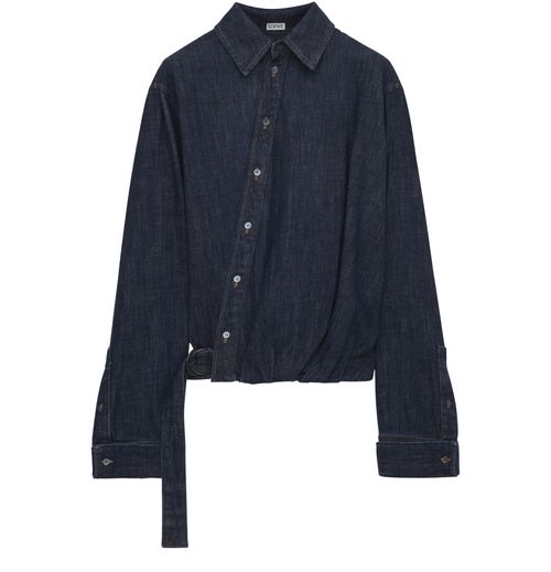 LOEWE Draped denim shirt