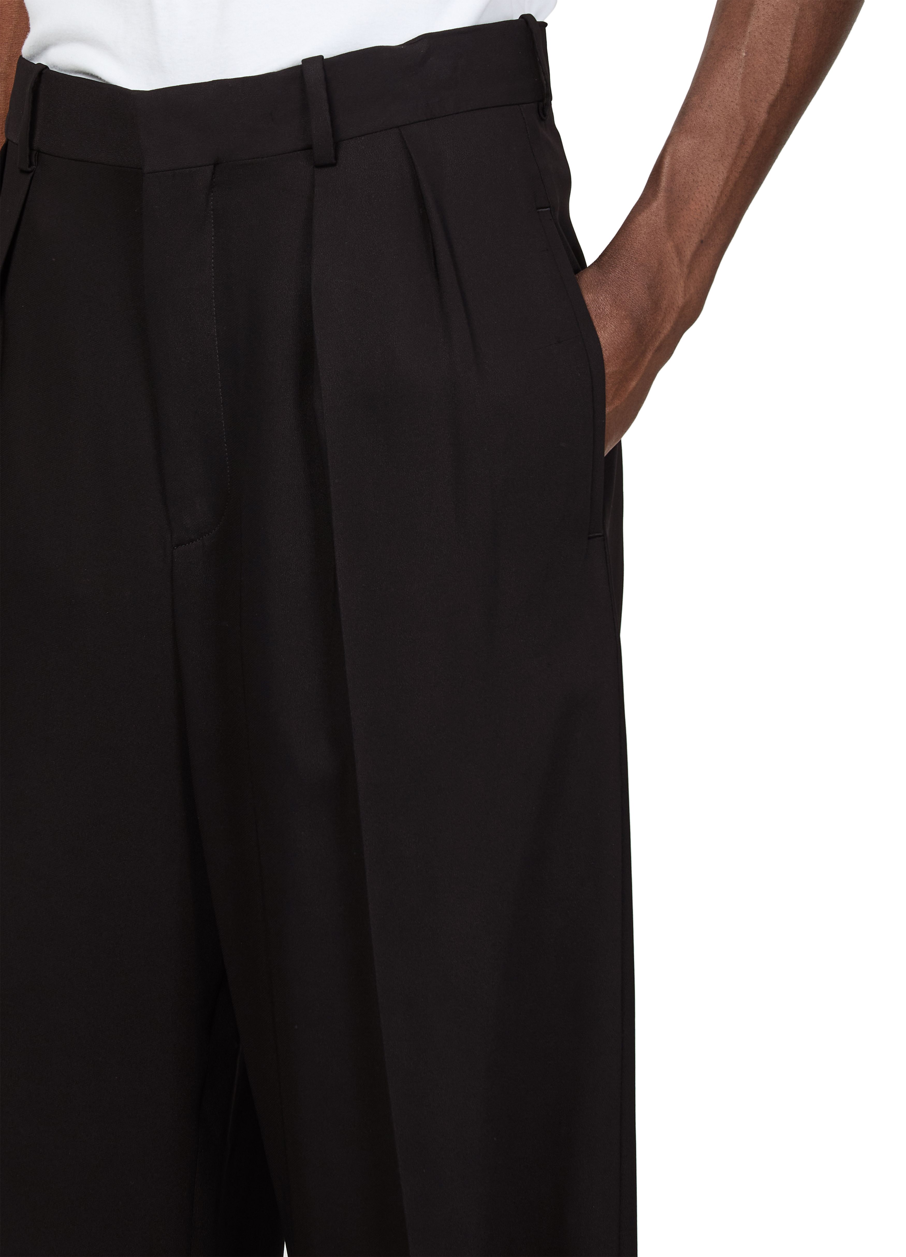 Wide leg pantss in stretch viscose thumbnail 4