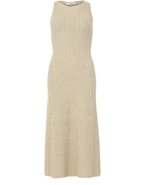 MAX MARA Robe longue en maille de coton et en lin Uccio