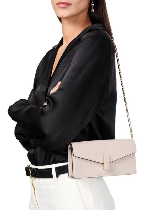 VALEXTRA Iside pouch with chain