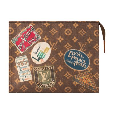 Louis Vuitton Toilet Pouch In Brown