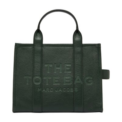 Marc Jacobs The Leather Medium Tote Bag In Green