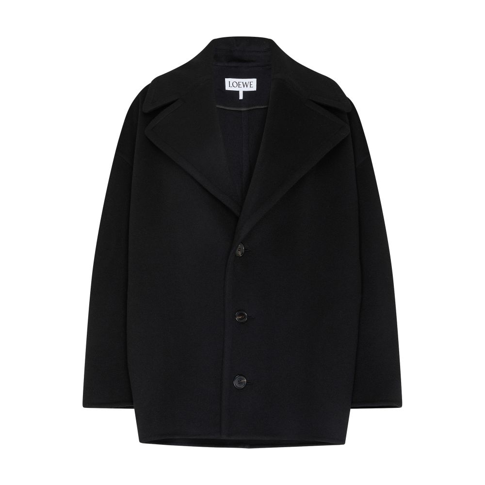 Woolen cropped coat thumbnail 7