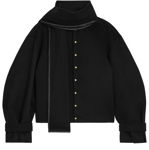 CELINE Veste écharpe drap de laine