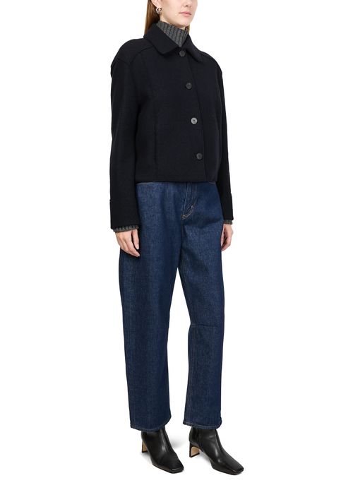 HARRIS WHARF LONDON Boiled wool short jacket