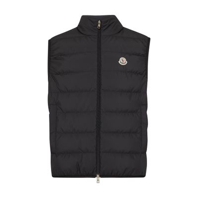 Moncler Barthe Down Gilet In Black