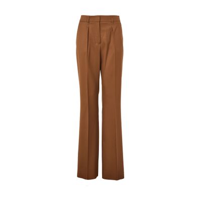 Max Mara Cannes Wide-leg Pants In Brown