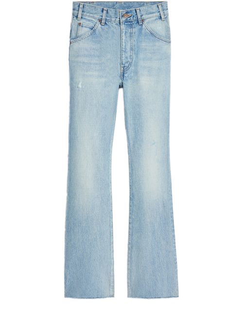 CELINE Dylan flared jeans in sweet honey wash denim