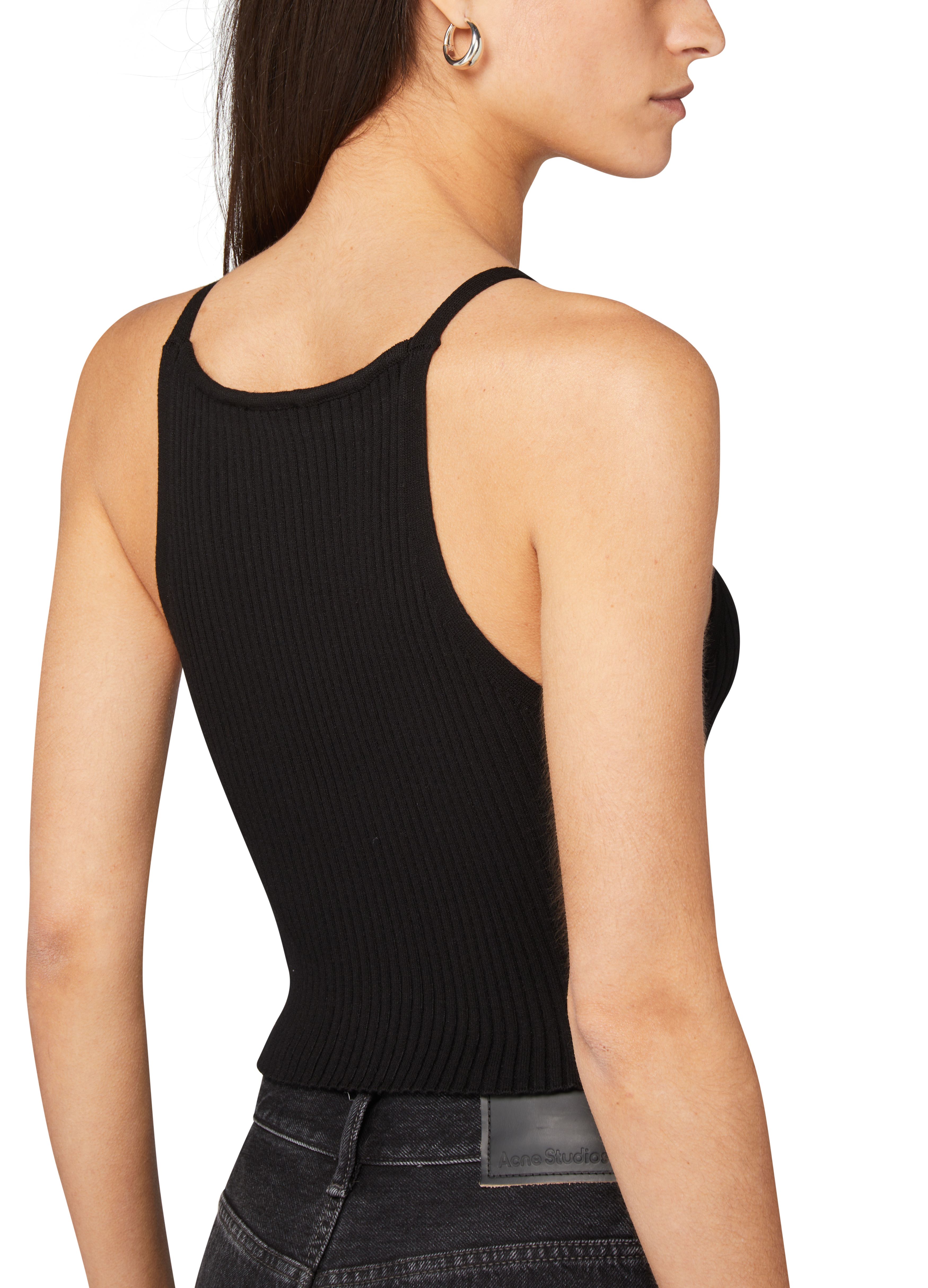 Signature pointy rib knit top thumbnail 5