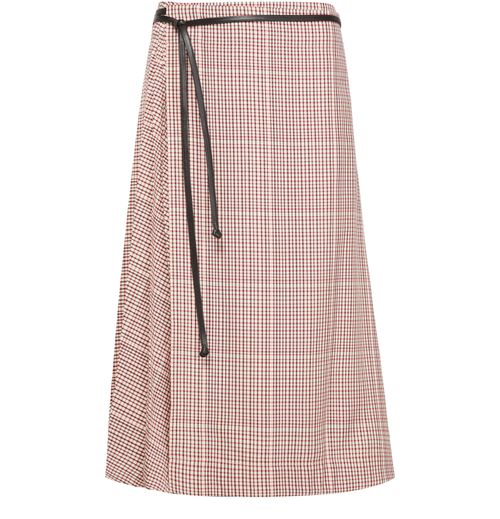 BOTTEGA VENETA Chequered cotton skirt