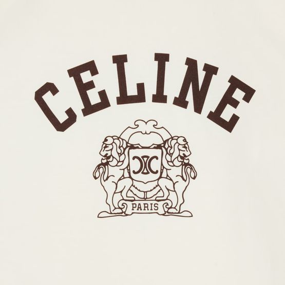 Celine blason 70's t-shirt in cotton jersey - CELINE