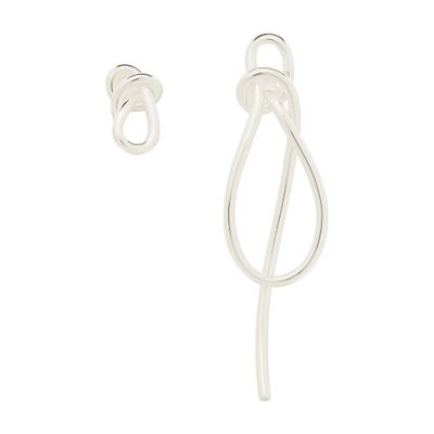 Completedworks Thread Earrings In Silver