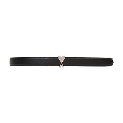 Ami Alexandre Mattiussi Ami De Coeur Buckled Belt 25mm In Black