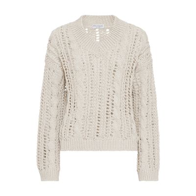 Cable & Mesh sweater