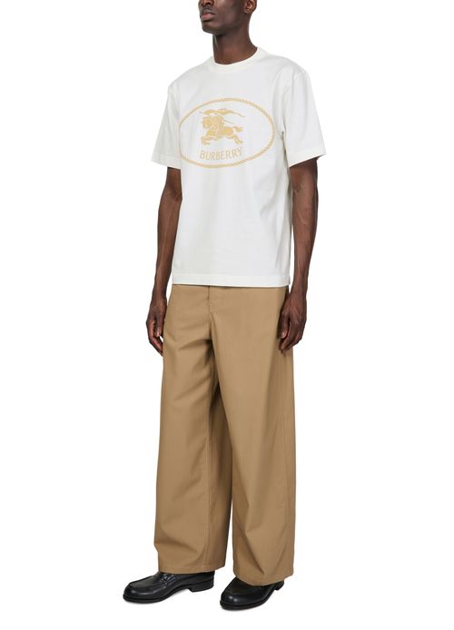 BURBERRY Cotton t-shirt with EKD badge