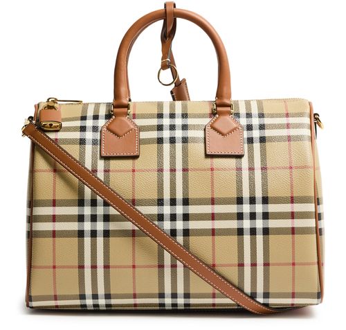BURBERRY Check bowling bag