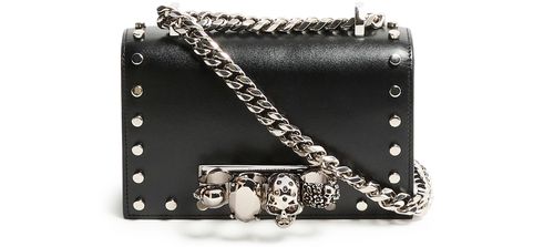 MCQUEEN Mini sacoche avec cristaux