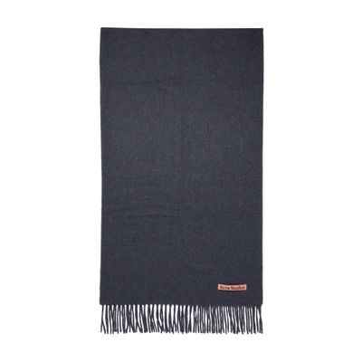 Acne Studios Canada Narrow Fringe Scarf In Purple_melange