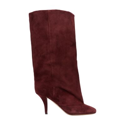 Paris Texas Woman Boot Burgundy Size 6 Calfskin In Red