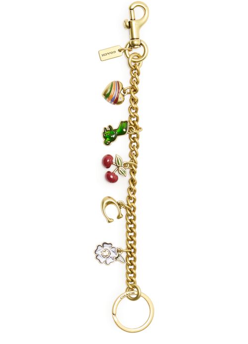 COACH motif chain bag charm