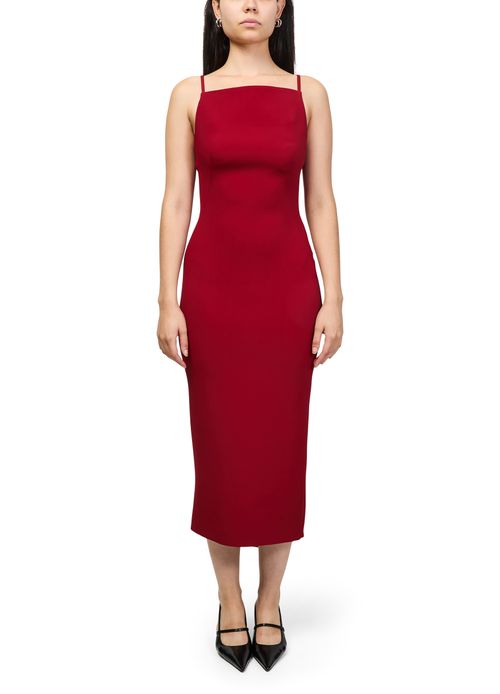GIVENCHY Sliced midi dress in crepe cady
