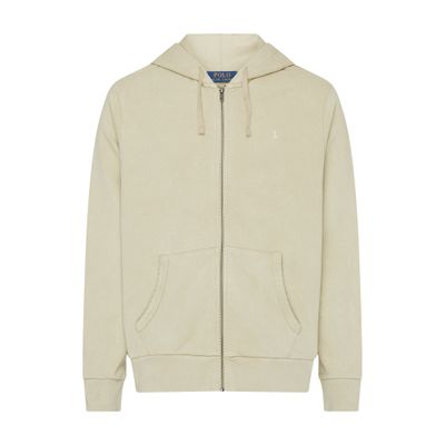 Polo Ralph Lauren Zipped Hoodie In Spring_beige