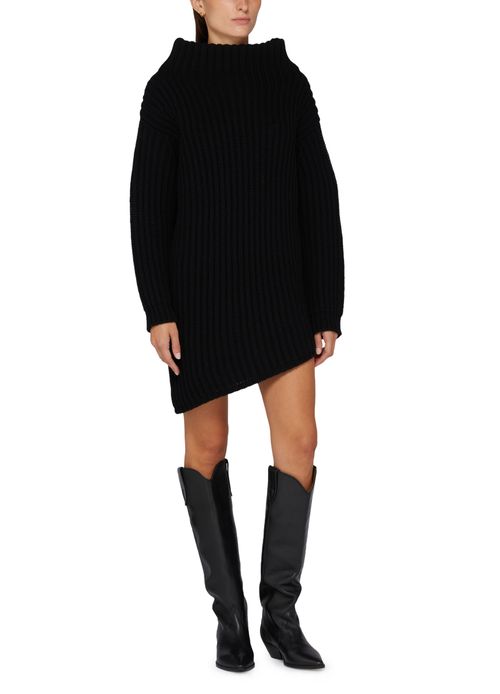 MAX MARA Lacuna knitted asymmetric dress