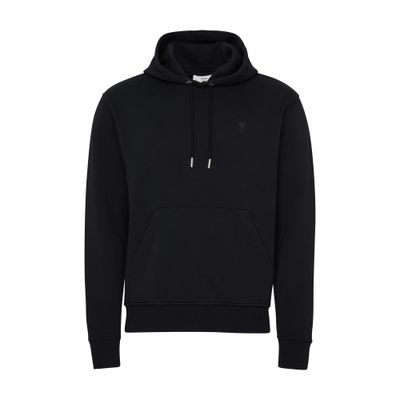 Shop Ami Alexandre Mattiussi Ami De Caur Hoodie In Black