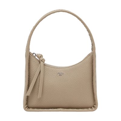 Shop Fendi Mini Fendessence Bag In Grey