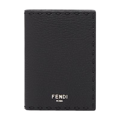 Fendi Selleria Card Holder In Black