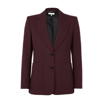 Chloé Single-buttoned Blazer In Brown