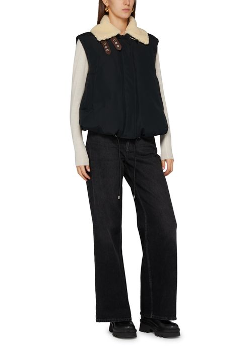 LOEWE Sleeveless cotton-blend down jacket