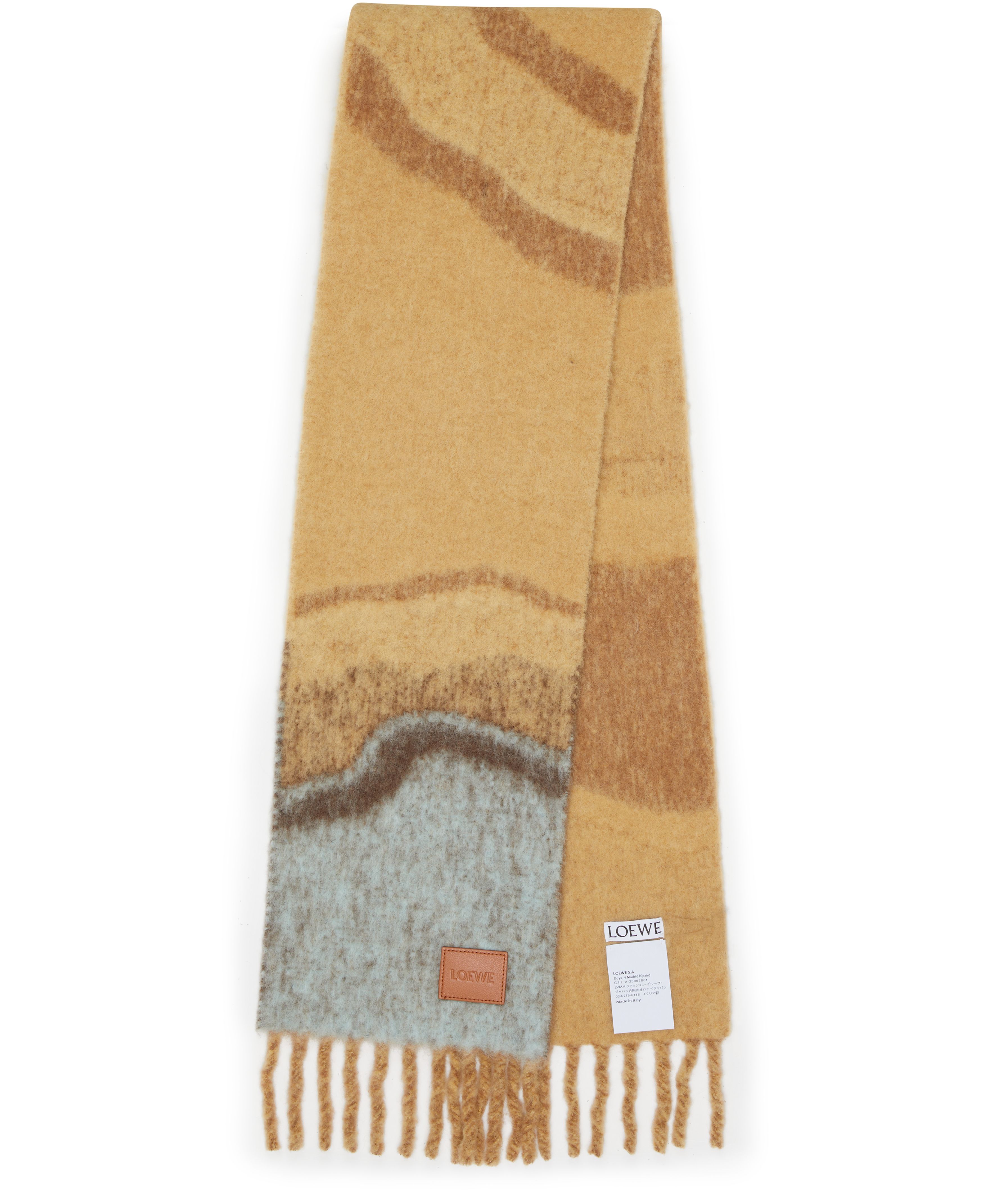 Mohair and alpaca scarf thumbnail 3