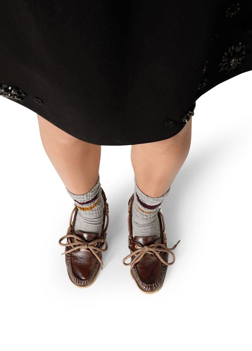 GOLDEN GOOSE Mocassins bateau avec lacets décoratifs