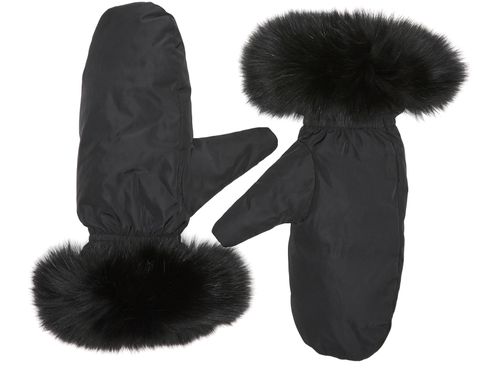 YVES SALOMON Fox fur gloves