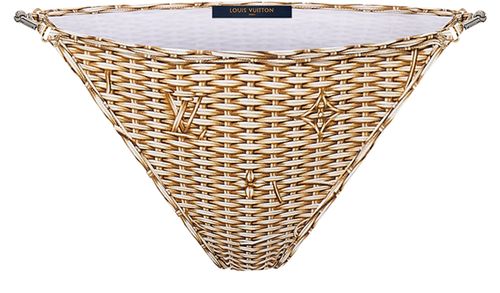 LOUIS VUITTON Monogram Raffia Bikini Bottoms