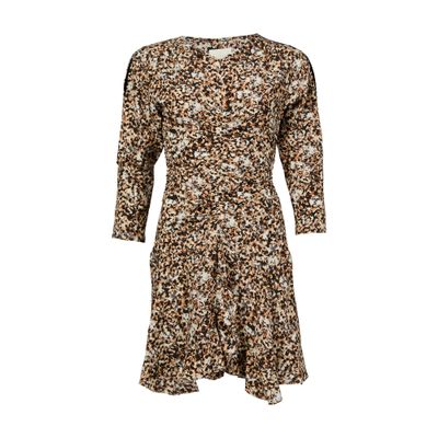 Shop Isabel Marant Octavia Mini Dress In Yellow