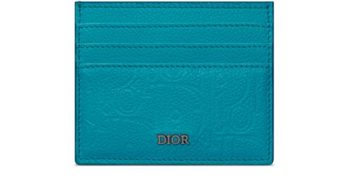 DIOR Card Holder in Gravity leather