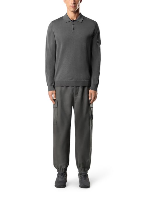 STONE ISLAND Polo collar sweater