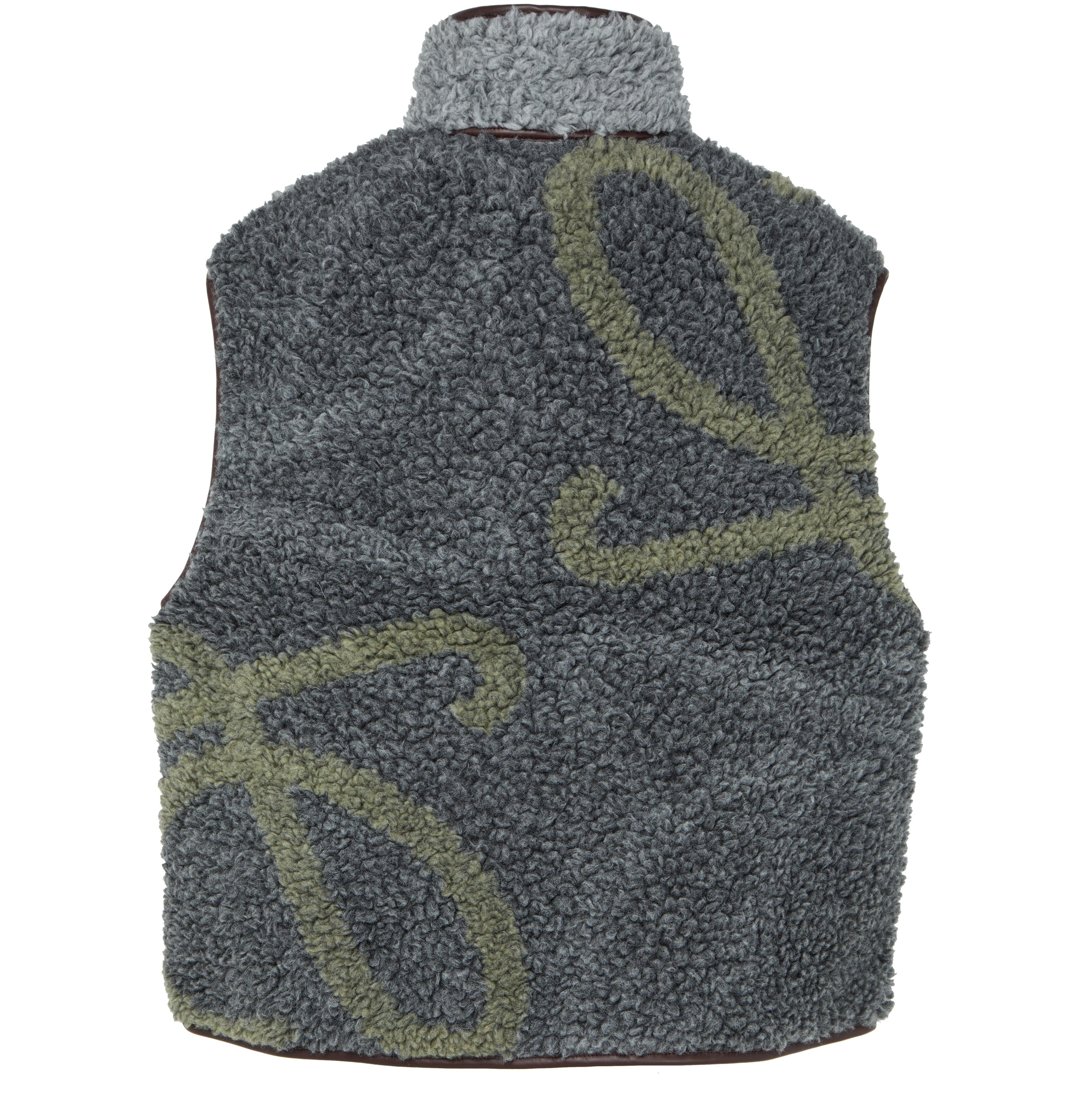 Slevelees vest in wool blend thumbnail 3