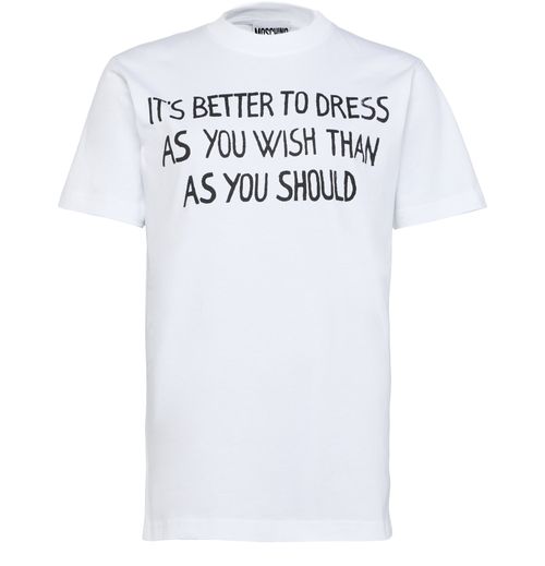 MOSCHINO Organic cotton jersey t-shirt