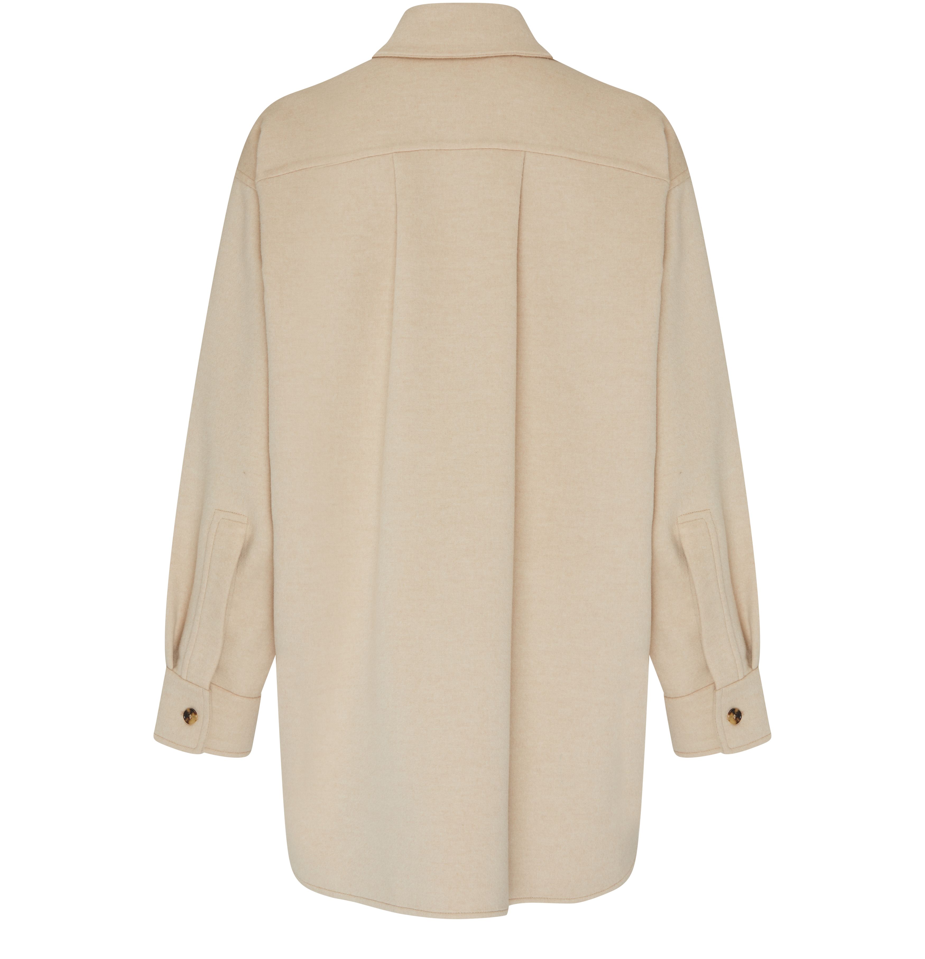 Wool and cashmere overshirt thumbnail 3