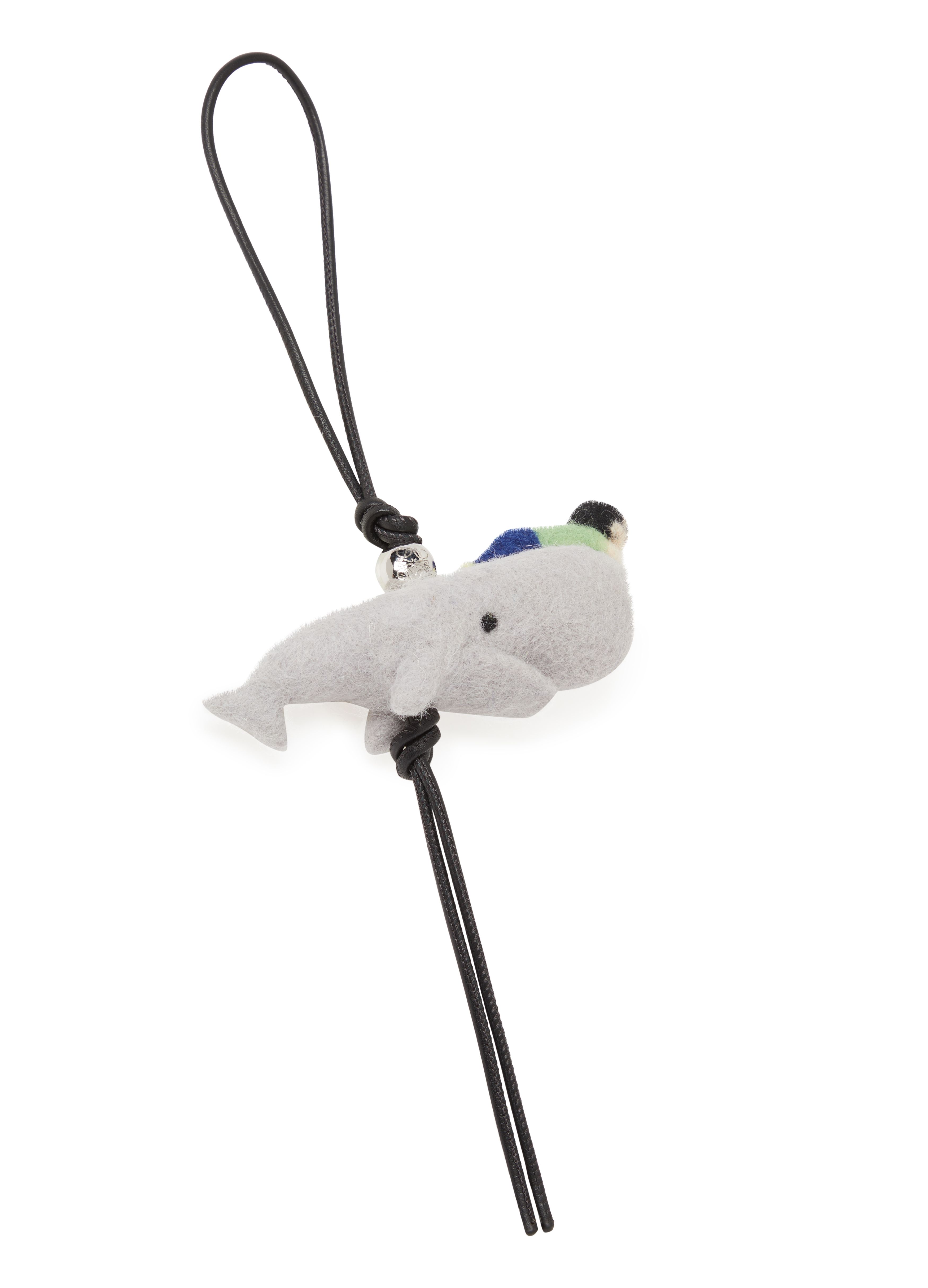 x Suna Fujita - Child and whale felt and calf leather bag jewel thumbnail 4