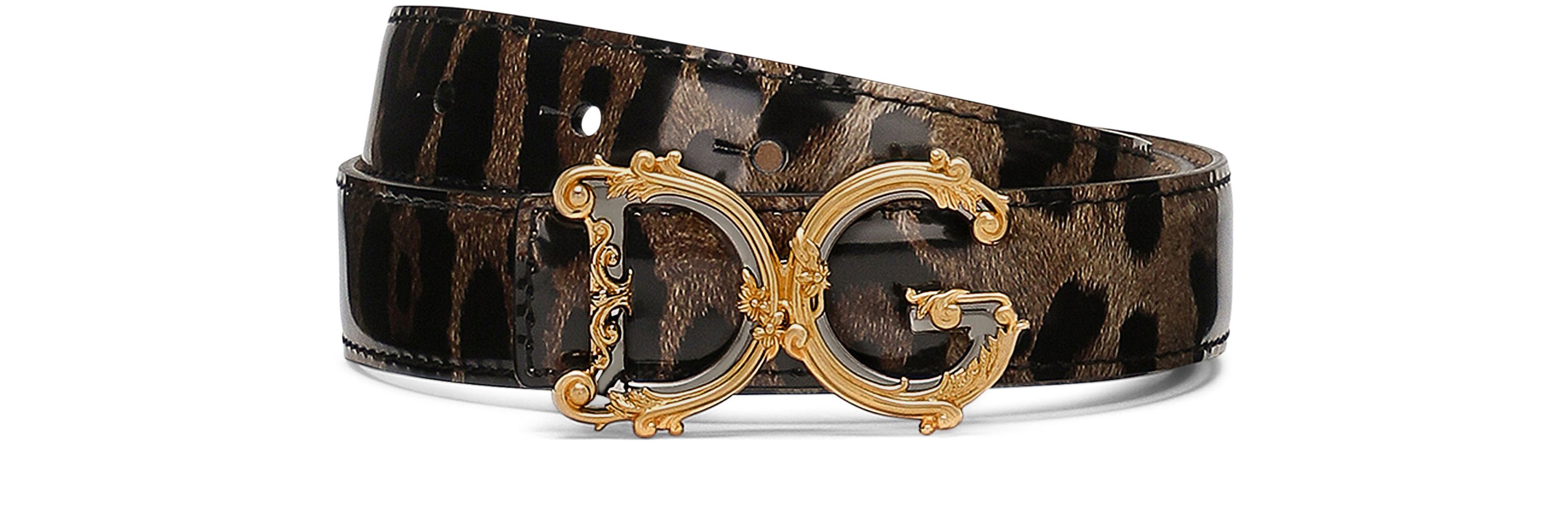 Dolce & Gabbana Women's Multicolor Dg Girls Belt Size 85